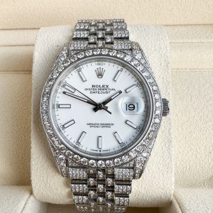Rolex Datejust Diamanten 41mm Iced Out 2022 UNWORN VS/H Brillanten Diamonds