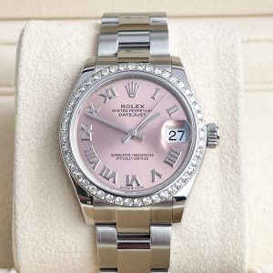 Rolex Datejust 31mm 2024 Full Set UNWORN Diamanten Pink 278240 Diamond