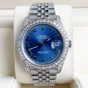 Rolex Datejust Diamanten 41mm Iced Out 2024 UNWORN Brillanten Diamonds 126300