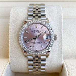 Rolex Datejust 31mm 2022 Full Set UNWORN Diamanten Pink 278240 Diamond