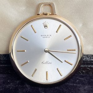 Rolex Cellini Ref: 3717 Taschenuhr Hängeuhr 18k Gold 36 mm Handaufzug