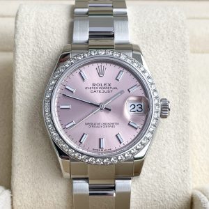 Rolex Datejust 31mm 2023 Full Set UNWORN Diamanten Pink 278240 Diamond