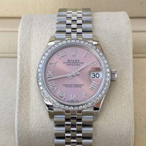 Rolex Datejust 31mm 2024 Full Set UNWORN Diamanten Pink 278240 Diamond