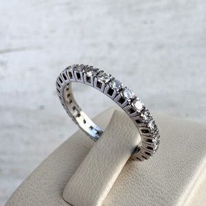 Damenring 14k 585 Weißgold mit Diamanten Goldring Ring