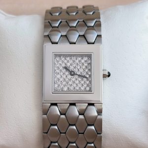 Barthelay Les Sloanes 21mm 53803 mit Diamanten und Box Edelstahl Damenuhr