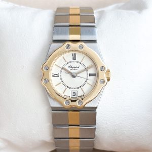 Chopard Lady St. Moritz 8024 Stahl / Gold 24 mm Gelbgold 750 Quarz Damenuhr
