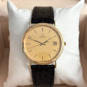Omega Seamaster 33mm 196.750 Quarz 18k Gold ca. 1987 Herrenuhr
