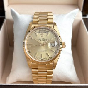 Rolex Day-Date 36 mm aus 1978 President 18k Gold 18038 Service Rechnung Herrenuhr