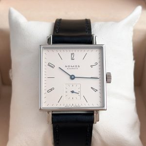 Nomos Glashütte Tetra 406 Ref: 37126 Full Set 30 mm Edelstahl Handaufzug aus 2016