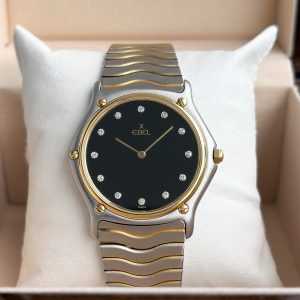 Ebel Sportwave 35 mm Ref: 181903 Quarz Stahl / Gold 1990er Wave Herrenuhr