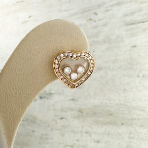 Chopard Happy Diamonds Ohrstecker mit Zertifikat Herz 83/4508-20 Gelbgold 18K 0,54 ct. Damenschmuck