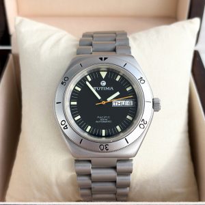 Tutima Pacific Day-Date 40 mm Automatik Ref: 670 Stahl Herrenuhr