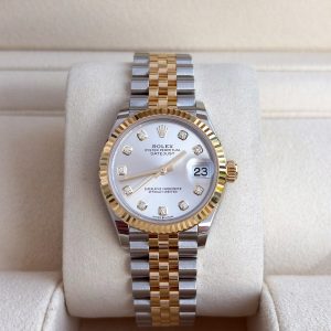 Rolex Datejust 31mm Stahl/Gold 2024 Full Set Silber Neu 278273 Damenuhr