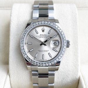 Rolex Datejust 31mm 2025 Full Set UNWORN Diamanten Silber 278240 Diamond