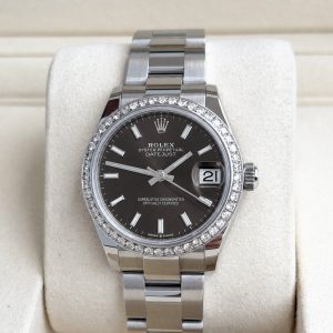 Rolex Datejust 31mm 2025 Full Set UNWORN Diamanten Dark Grey 278240 Diamond